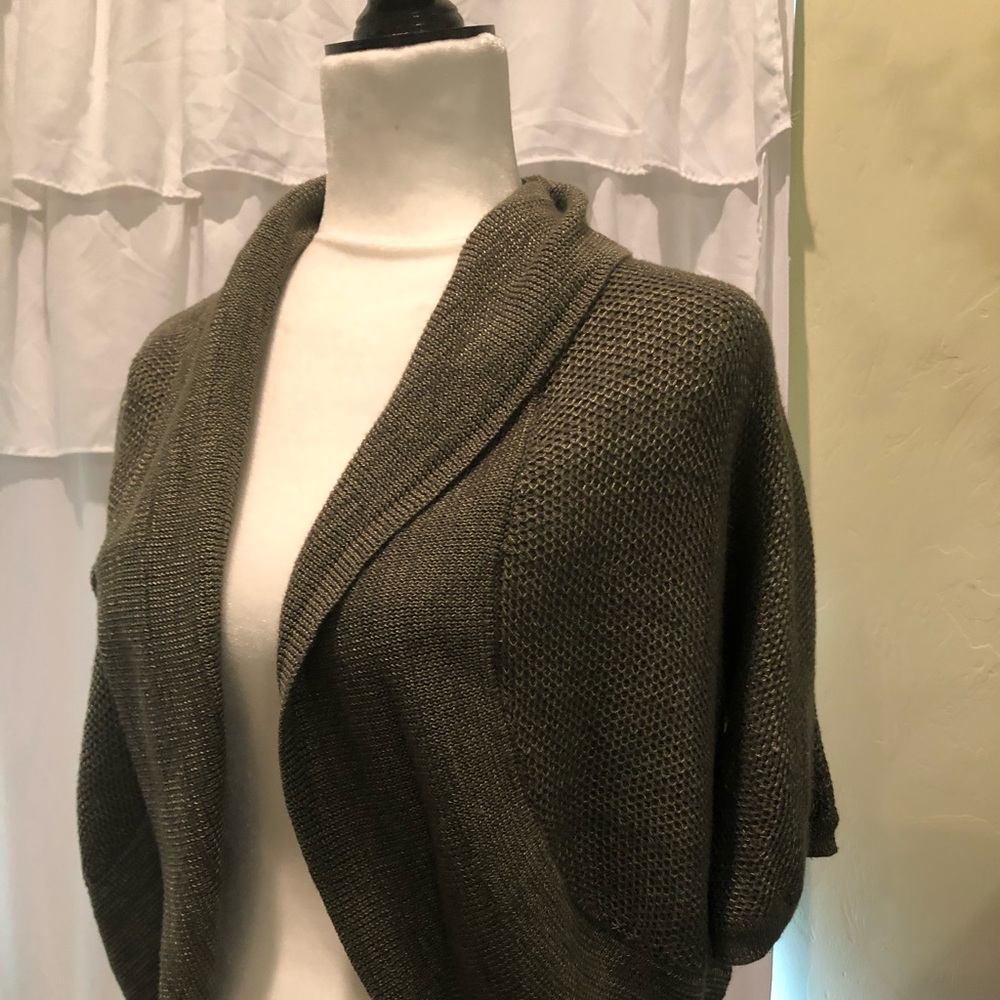 Army green cover sweater